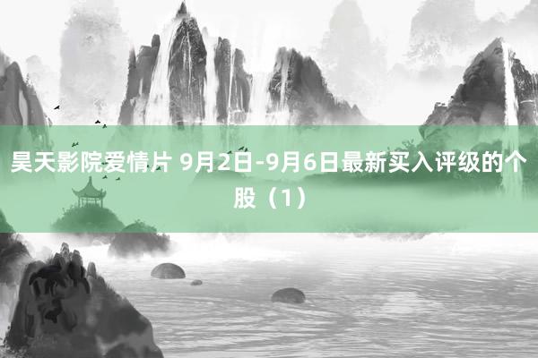 昊天影院爱情片 9月2日-9月6日最新买入评级的个股（1）