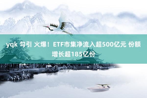 yqk 勾引 火爆！ETF市集净流入超500亿元 份额增长超185亿份