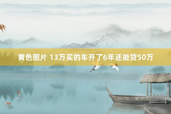 黄色图片 13万买的车开了6年还能贷50万