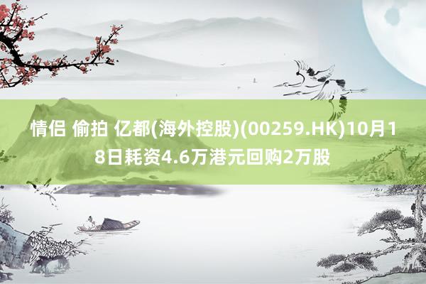 情侣 偷拍 亿都(海外控股)(00259.HK)10月18日耗资4.6万港元回购2万股