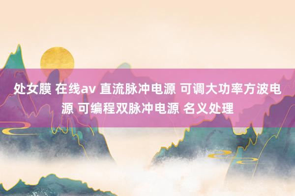 处女膜 在线av 直流脉冲电源 可调大功率方波电源 可编程双脉冲电源 名义处理