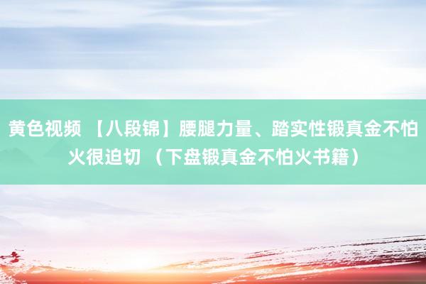 黄色视频 【八段锦】腰腿力量、踏实性锻真金不怕火很迫切 （下盘锻真金不怕火书籍）