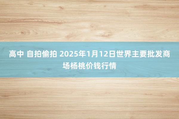 高中 自拍偷拍 2025年1月12日世界主要批发商场杨桃价钱行情